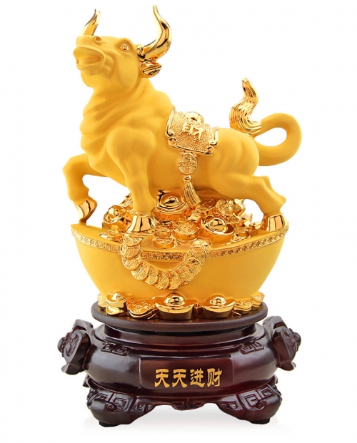 旺财牛图片，寓意吉祥与富贵的象征-第2张图片