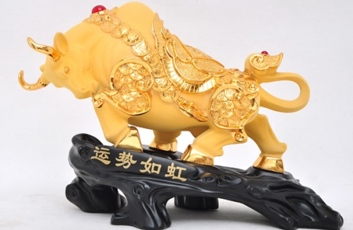 旺财牛图片壁纸旺财牛图片，寓意吉祥与富贵的象征-第2张图片