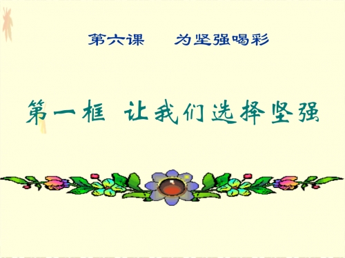 6喝彩6喝彩的力量