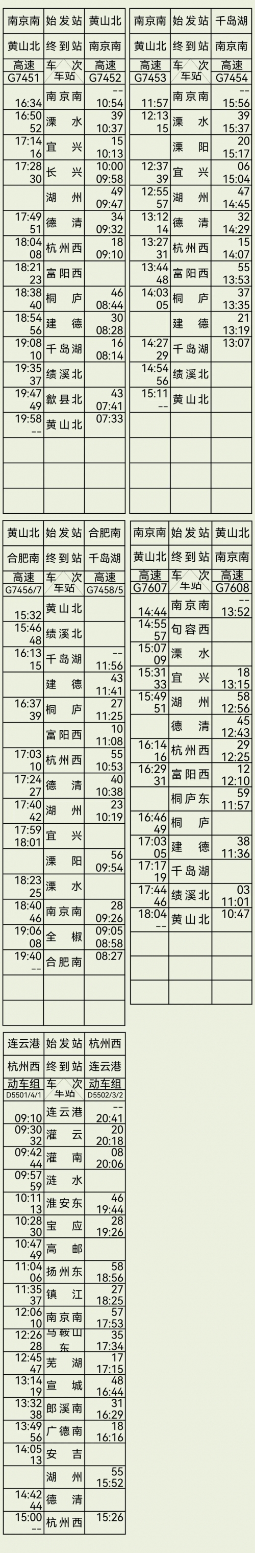 上海杭州动车时刻表-第1张图片