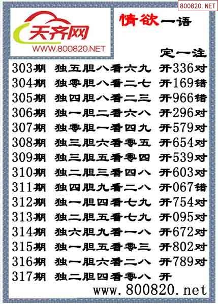 牛彩网3d字谜总汇九