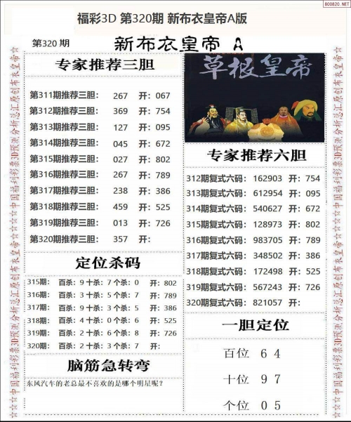 2024精华版布衣图全图解析