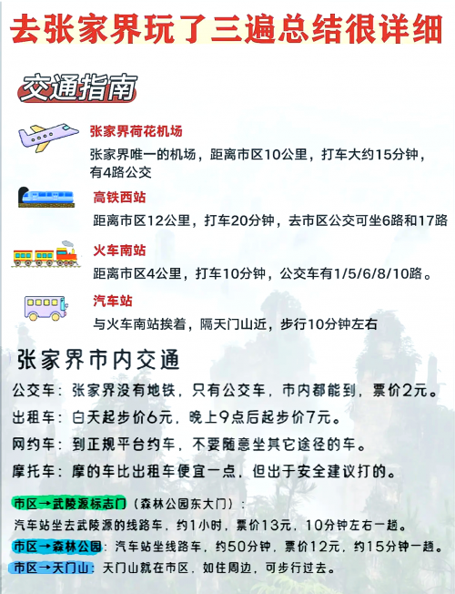 北京到张家界自驾游攻略