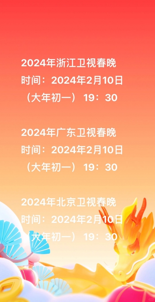 春节联欢晚会2024年播出时间-第2张图片