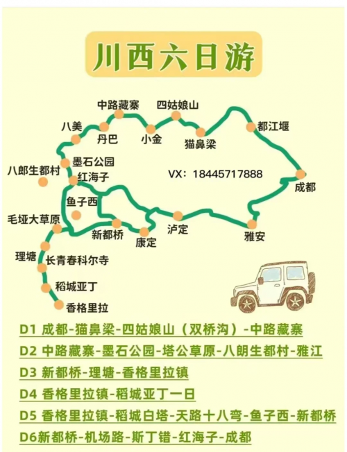 川西大环线7天旅游攻略-第2张图片