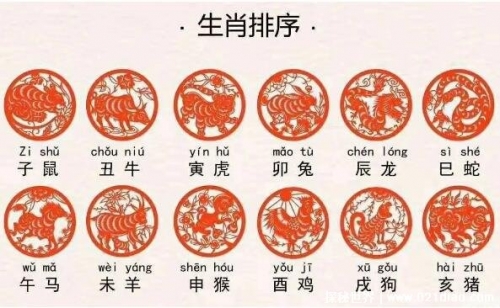 12生肖排列顺序表和年龄十二生肖排列顺序表-第3张图片
