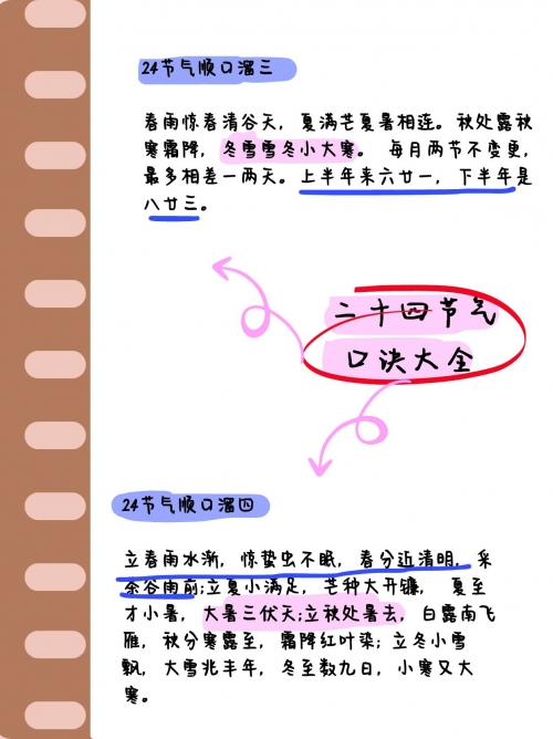 24节气歌背诵口诀大全-第3张图片