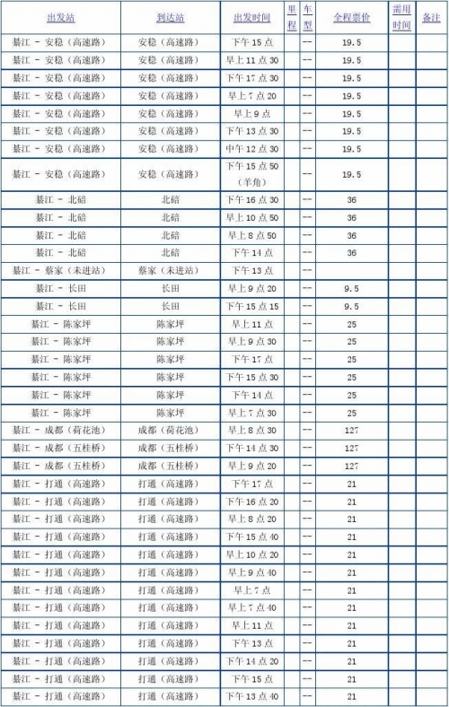 泉州汽车站时刻表-第1张图片