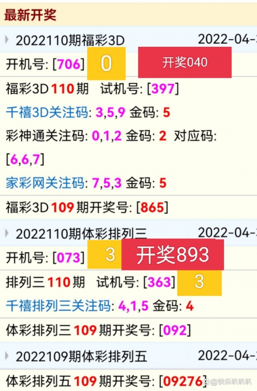 今天3D最新开机号揭晓-第2张图片