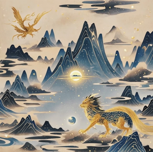 刘伯温四不像图，神秘与智慧的象征-第2张图片