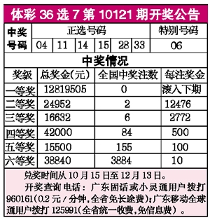 中国体育彩票36选7开奖结果揭晓