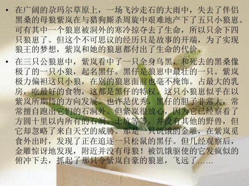 狼王梦在线阅读免费狼王梦在线阅读-第2张图片