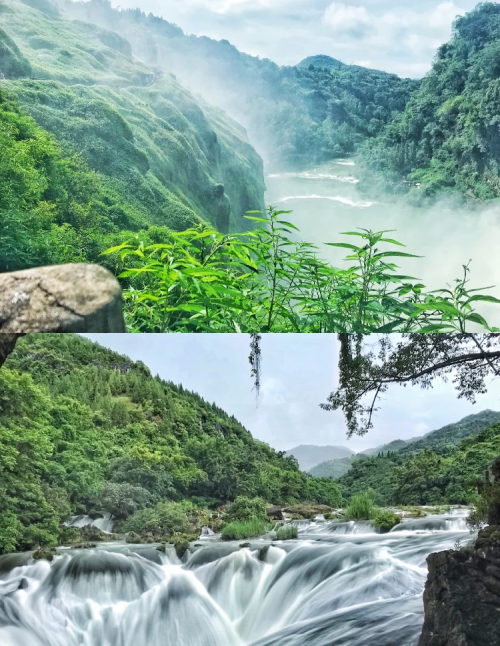 黄果树瀑布变身彩虹瀑布-第2张图片