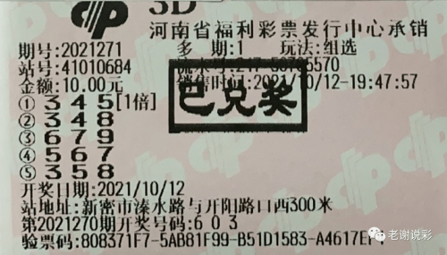 老谢说彩3d推荐173期老谢老谢说彩3D推荐-第2张图片