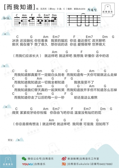 而我知道吉他谱，探索音乐的魅力-第2张图片