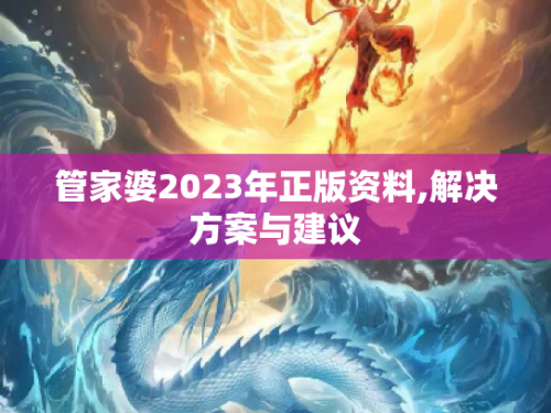 管家婆2023资料精准大全-第3张图片