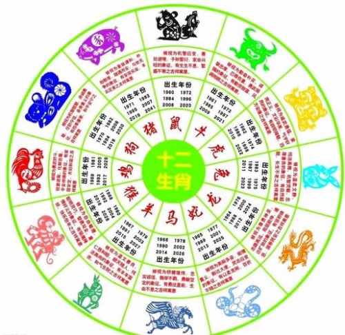 2024生肖排码表图详解