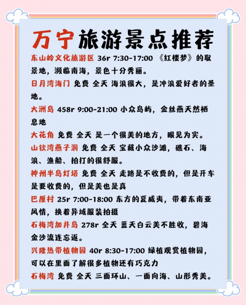 万宁景点地图万宁景点介绍-第1张图片
