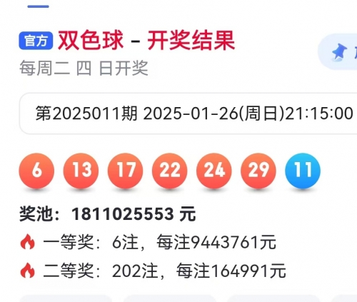 今天双色球开奖号码结果是多少今天双色球开奖号码结果揭晓