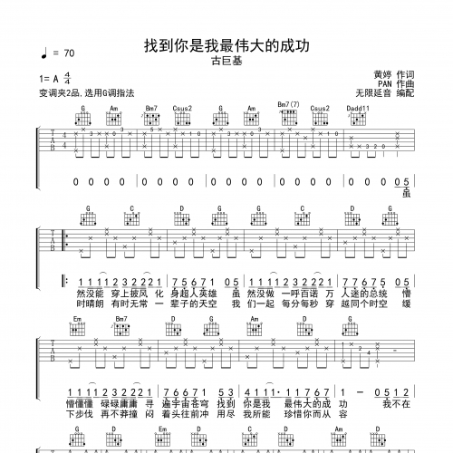 吉他简谱吉他简谱，探索音乐的魅力-第1张图片