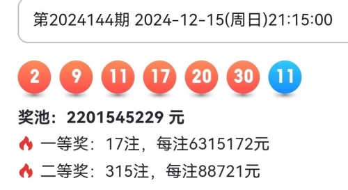 今天晚上双色球开奖结果揭晓-第2张图片