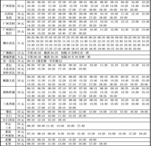 泉州汽车站时刻表-第2张图片